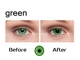  Lentile de contact pentru ochi verzi, IR sau UV Lentile de contact, cartas marcadas